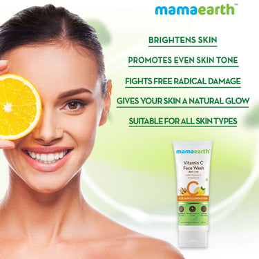 Mamaearth Vitamin C Radiance Combo(Vitamin C Face Wash 100ml + Face Serum 30g)